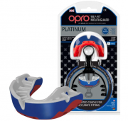 Капа OPRO Platinum Series Blue / Pearl / Red фото